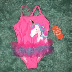 NWT | Wonder Nation | 6-9 M | Pink Unicorn Swim